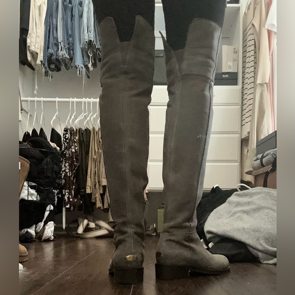 Jimmy Choo leather over the knee boots - Picture 1 of 8